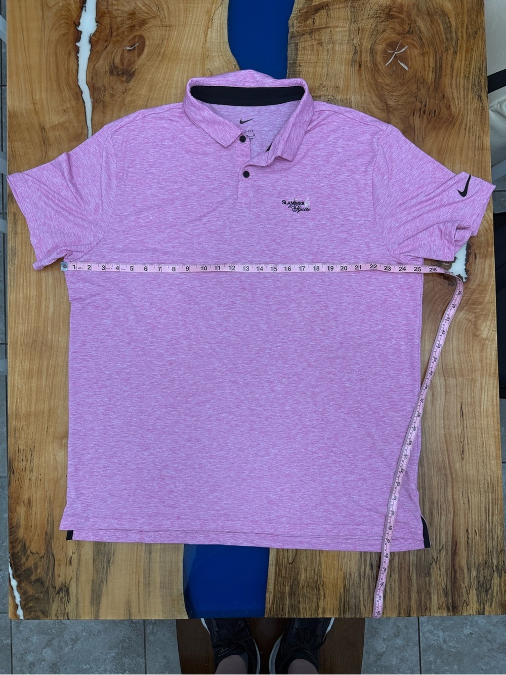Nike Dri-FIT Golf Polo Shirt XL Pink Heather Slammer & Squire Performance - Picture 2 of 8